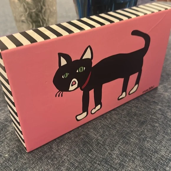 New in box Marc Tetro Metro cat pink and black wallet - Picture 5 of 10